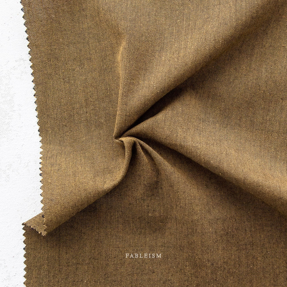 Terrain ECW-NOC-03-TERRAIN | Everyday Chambray Nocturne by Fableism Supply Co. | Continuous Yardage | Fat Quarter | Cotton Yarn Dyed Wovens