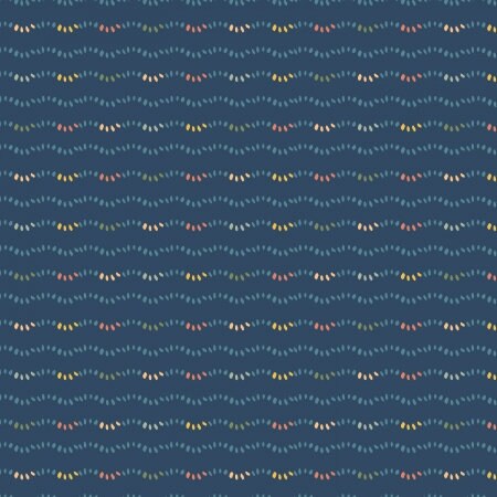 Collecting Feathers Cerulean LI304-CE1 | Nightingale by Lissie Teehee | Cotton + Steel | Continuous Yardage | Fat Quarter