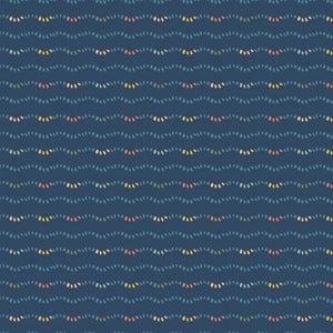 Collecting Feathers Cerulean LI304-CE1 | Nightingale by Lissie Teehee | Cotton + Steel | Continuous Yardage | Fat Quarter