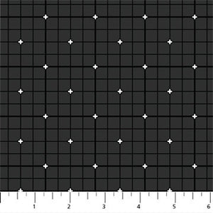 Grid Smoke 92011-98 | Serenity by Ghazal Razavi | Figo Fabrics | Continuous Yardage | Fat Quarter | Quilting Fabric