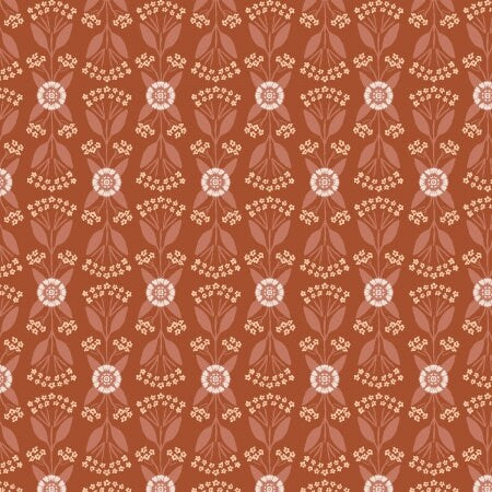 Forget Me Not Scarlet LI301-SC3 | Nightingale by Lissie Teehee | Cotton + Steel | Continuous Yardage | Fat Quarter
