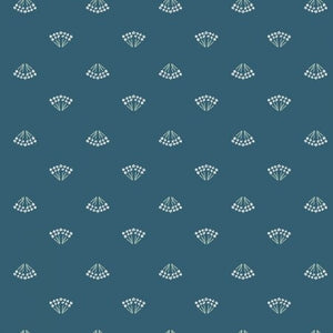 Poetry In The Night Calm Waters LI303-CW2 | Nightingale by Lissie Teehee | Cotton + Steel | Continuous Yardage | Fat Quarter