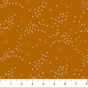 Birds Caramel 92018-55 | Seasons by Ghazal Razavi | Figo Fabrics | Continuous Yardage | Fat Quarter | Quilting Fabric