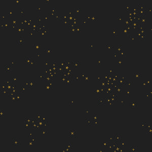 Freckles Midnight Dream Metallic CS100-MI18M | Cotton + Steel Basics | Continuous Yardage | Fat Quarter | Metallic