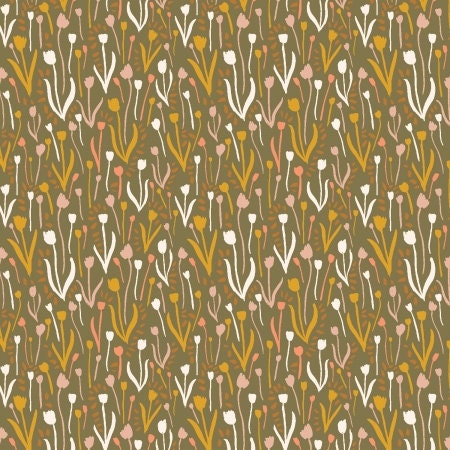 Playful Tulips Field Of Dreams BP102-FD1 | Marked By Nature by Brittany Polatis | Cotton + Steel | Continuous Yardage | Fat Quarter