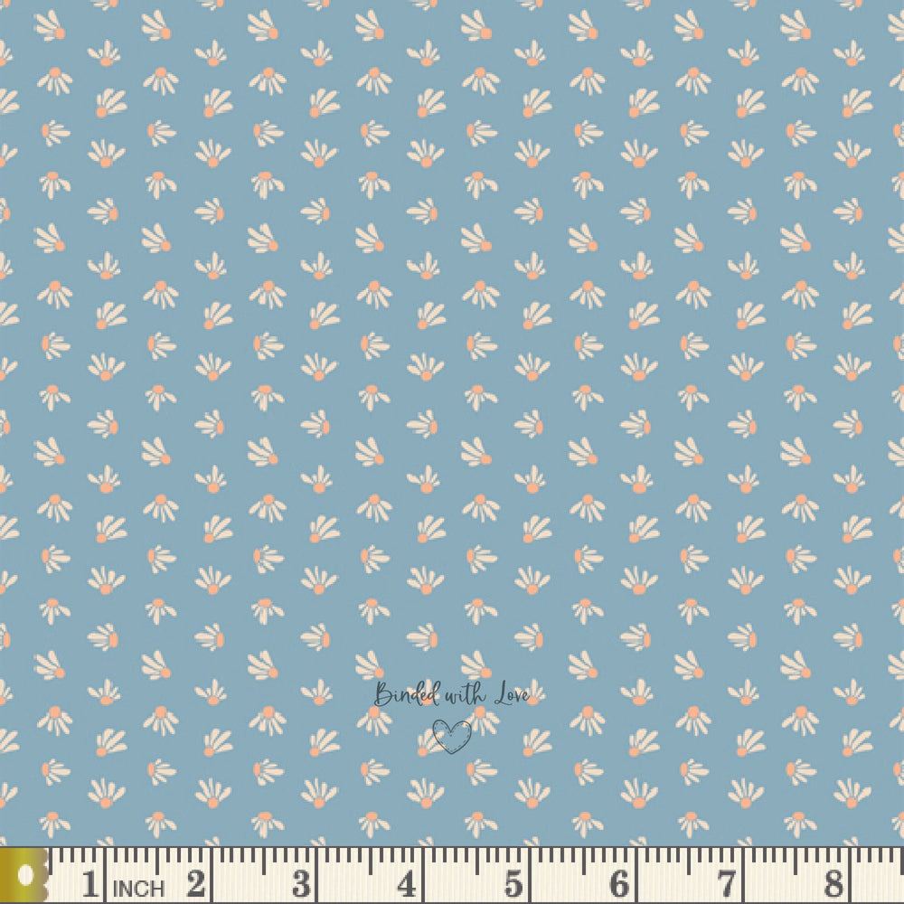 Coneflower Cerulean EVO60414 | Evolve by Suzy Quilts | Art Gallery Fabrics | Continuous Yardage | Fat Quarters | Quilting Fabric