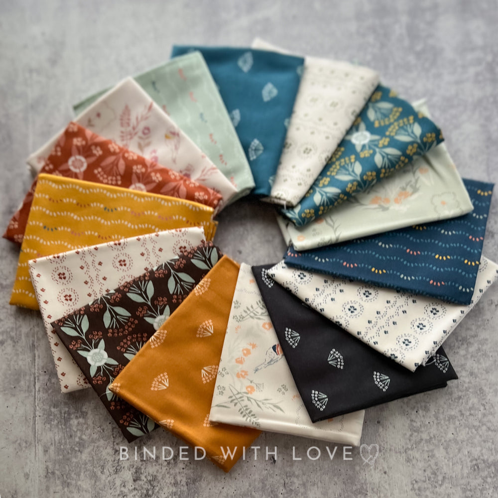 Nightingale Full Collection by Lissie Teehee | 15 Prints | Cotton + Steel | Fat Quarter Bundle | Half Yard Bundle | BUNDLE-220