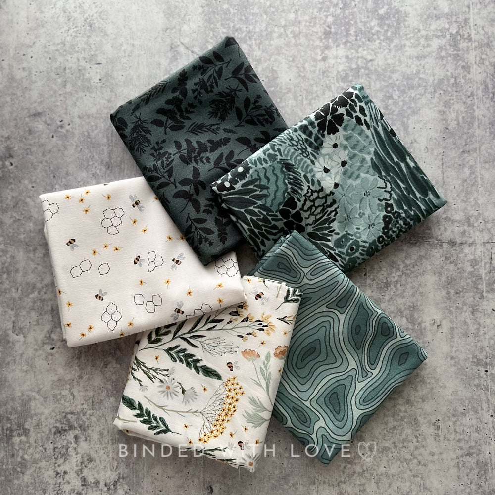 Green World by Boccaccini Meadows | 5 Prints | FIGO Fabrics | Fat Quarter Bundle | Half Yard Bundle | BUNDLE-223