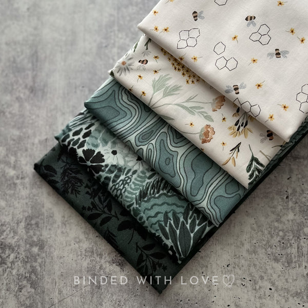 Green World by Boccaccini Meadows | 5 Prints | FIGO Fabrics | Fat Quarter Bundle | Half Yard Bundle | BUNDLE-223