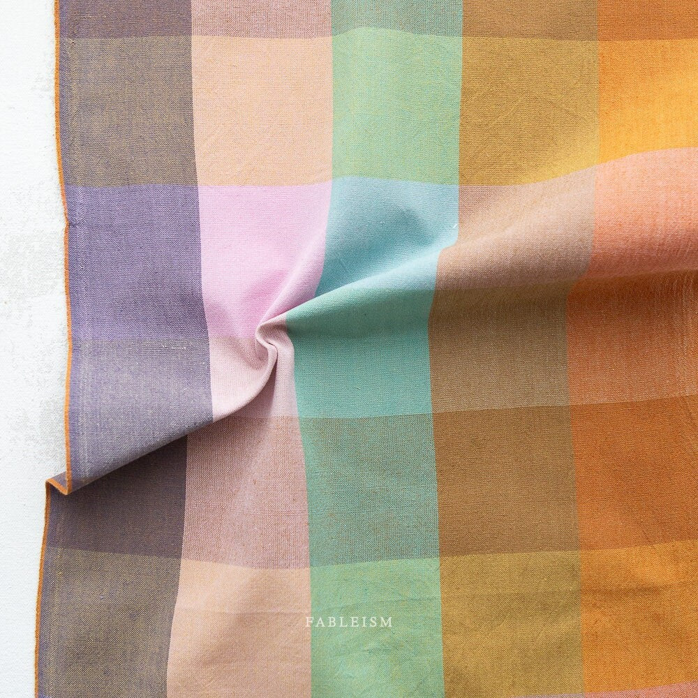 PREORDER Happy Place Checkers in Superbloom CSW-01-SUPERBLOOM | Canyon Springs by Fableism Supply Co. | Continuous Yardage | Fat Quarter