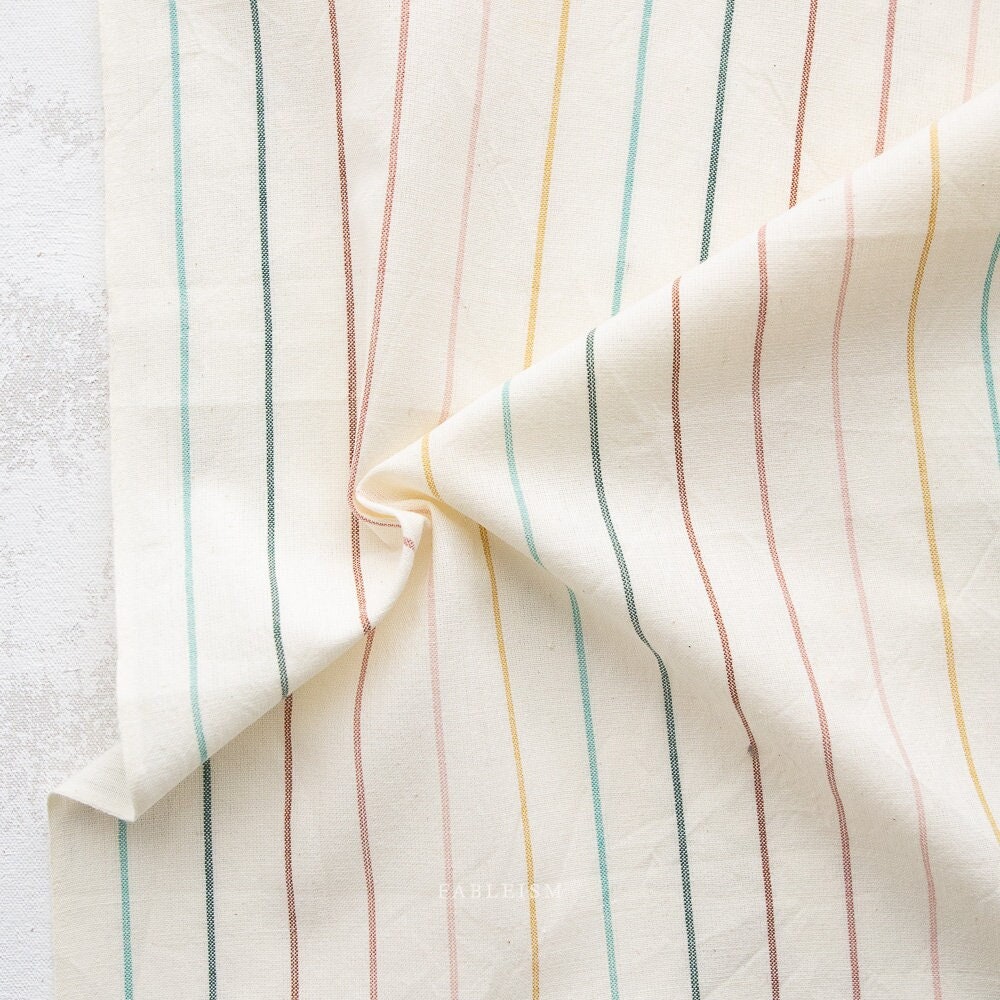 Preorder Skinny Stripes in Fresh Air CSW-07-FRESH-AIR | Canyon Springs by Fableism Supply Co. | Continuous Yardage | Fat Quarter