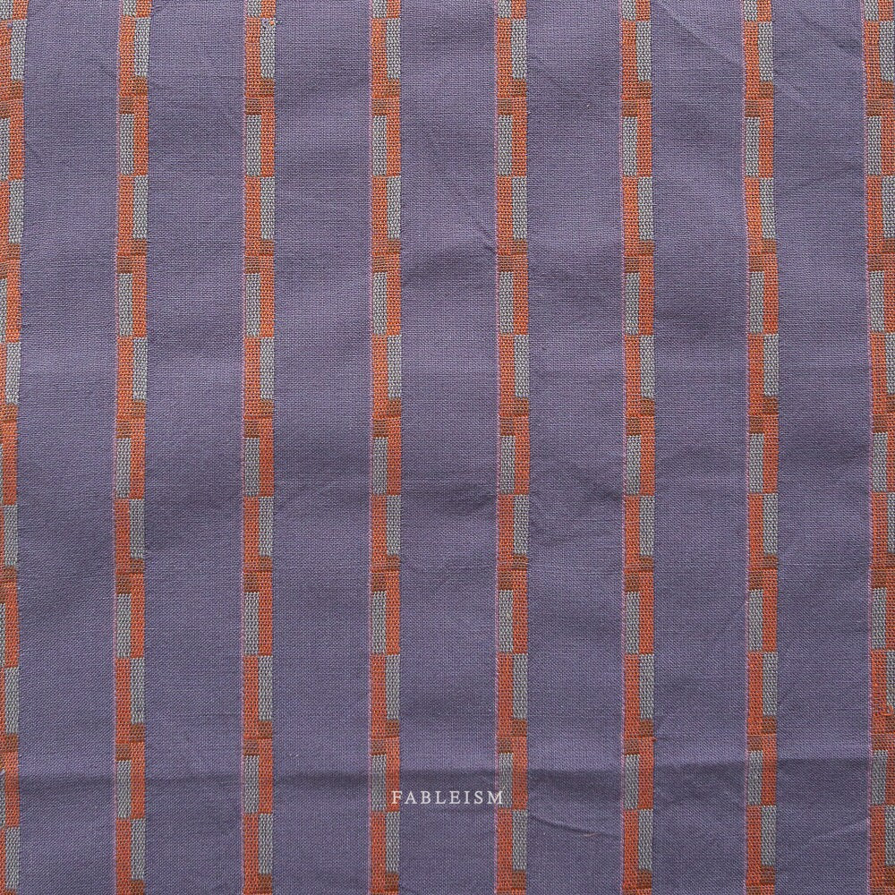 PREORDER Track Stripe in Iris CSW-10-IRIS | Canyon Springs by Fableism Supply Co. | Continuous Yardage | Fat Quarter