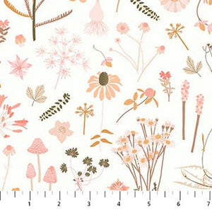 Botanical White 90875-10 | The Botanist by Pippa Shaw | Figo Fabrics | Continuous Yardage | Fat Quarter | Quilting Fabric
