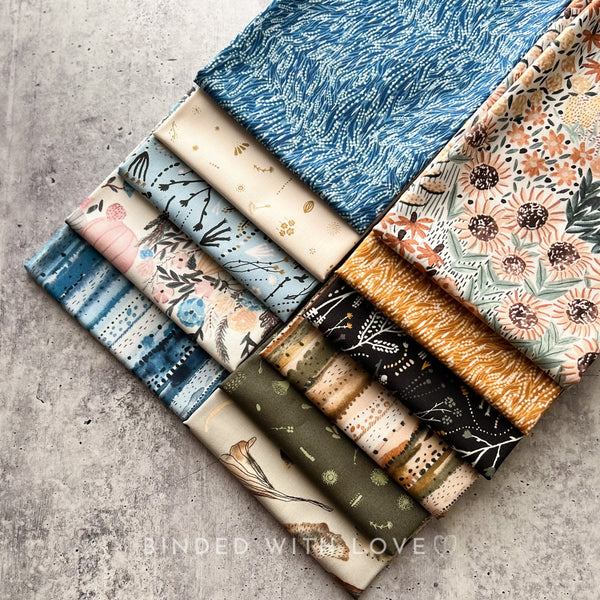 Autumn Forage by Boccaccini Meadows | Figo Fabrics | 11 Print Bundle | Quilting Bundle | Half Yard Bundle | Fat Quarter Bundle | BUNDLE-214