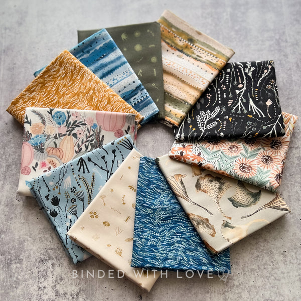 Autumn Forage by Boccaccini Meadows | Figo Fabrics | 11 Print Bundle | Quilting Bundle | Half Yard Bundle | Fat Quarter Bundle | BUNDLE-214