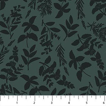Leaves Forest RC90888-68 | Green World by Boccaccini Meadows | Figo Fabrics | Continuous Yardage | Fat Quarter | Quilting Fabric