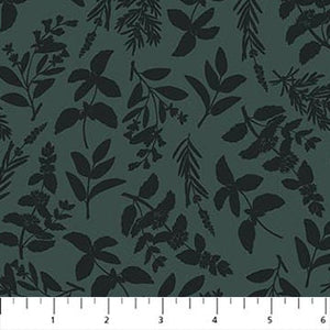 Leaves Forest RC90888-68 | Green World by Boccaccini Meadows | Figo Fabrics | Continuous Yardage | Fat Quarter | Quilting Fabric