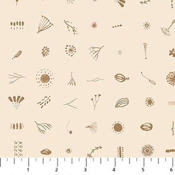 Seeds Cream 90854-11 | Autumn Forage by Boccaccini Meadows | Figo Fabrics | Continuous Yardage | Fat Quarter | Quilting Fabric