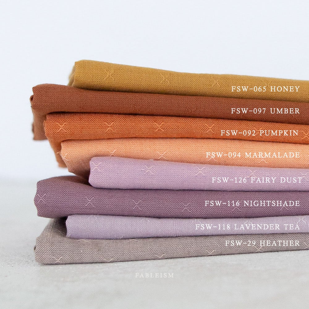 Lavender Tea FSW-118-LAVENDER-TEA | Sprout Woven by Fableism Supply Co. | Continuous Yardage | Fat Quarter | Cotton Yarn Dyed Wovens