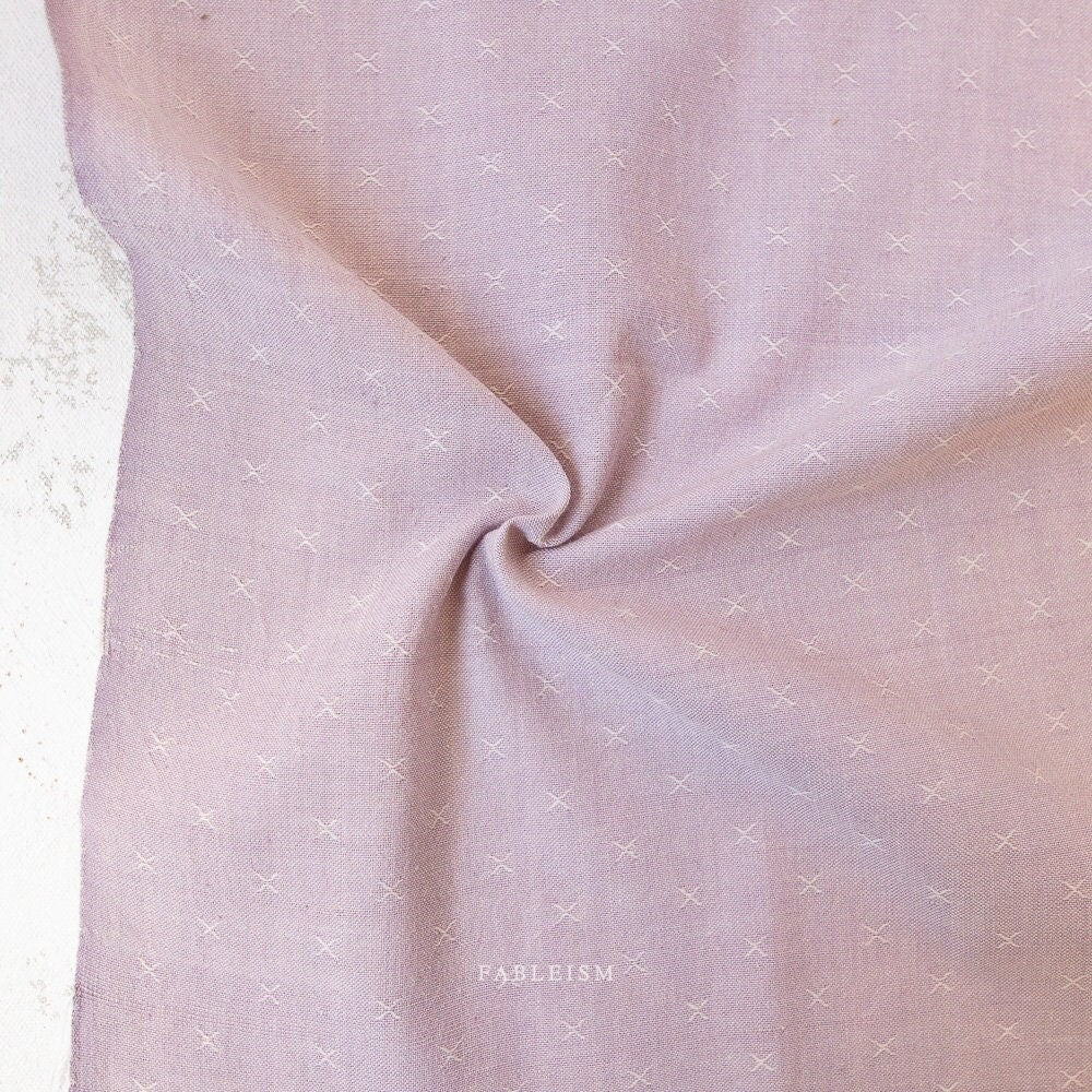 Lavender Tea FSW-118-LAVENDER-TEA | Sprout Woven by Fableism Supply Co. | Continuous Yardage | Fat Quarter | Cotton Yarn Dyed Wovens