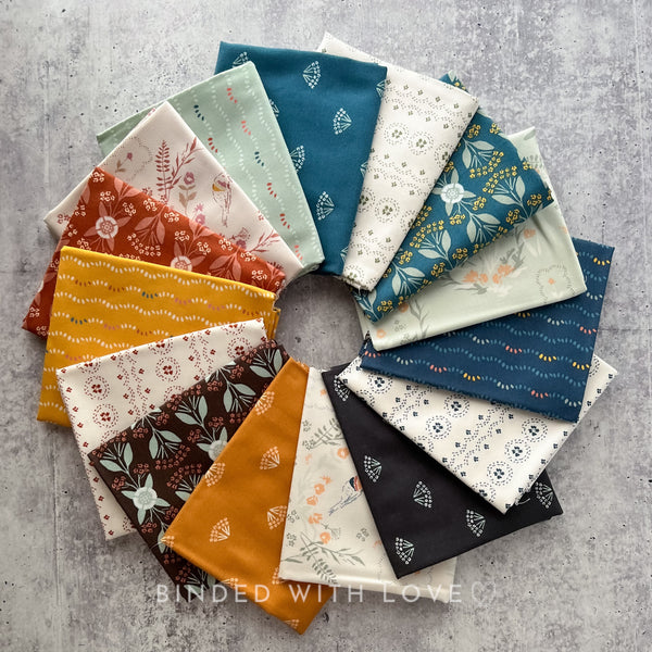 Nightingale Full Collection by Lissie Teehee | 15 Prints | Cotton + Steel | Fat Quarter Bundle | Half Yard Bundle | BUNDLE-220