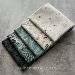 Green World by Boccaccini Meadows | 5 Prints | FIGO Fabrics | Fat Quarter Bundle | Half Yard Bundle | BUNDLE-223