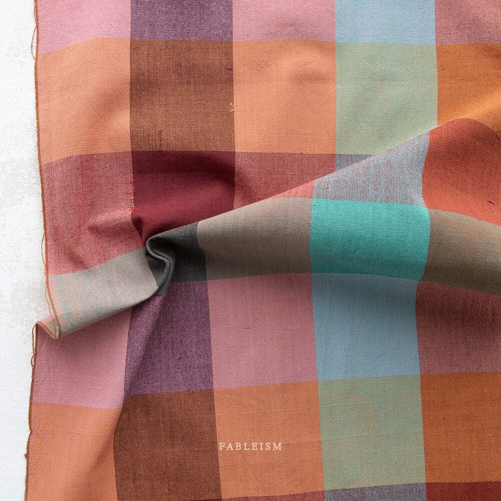 PREORDER Happy Place Checkers in Strata CSW-01-STRATA | Canyon Springs by Fableism Supply Co. | Continuous Yardage | Fat Quarter