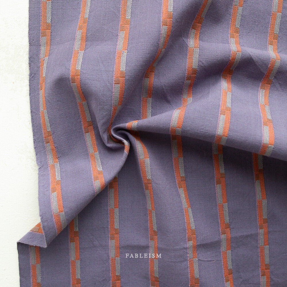 PREORDER Track Stripe in Iris CSW-10-IRIS | Canyon Springs by Fableism Supply Co. | Continuous Yardage | Fat Quarter