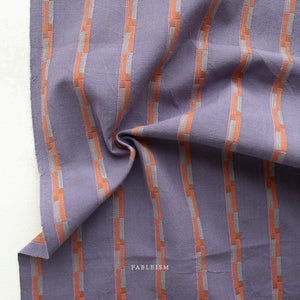 PREORDER Track Stripe in Iris CSW-10-IRIS | Canyon Springs by Fableism Supply Co. | Continuous Yardage | Fat Quarter