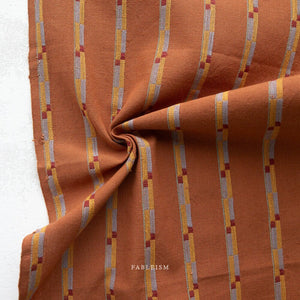 PREORDER Track Stripe in Umber CSW-10-UMBER | Canyon Springs by Fableism Supply Co. | Continuous Yardage | Fat Quarter