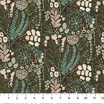 Moss Green 90792-75 | Trek by Boccaccini Meadows | Figo Fabrics | Continuous Yardage | Fat Quarter | Quilting Fabric