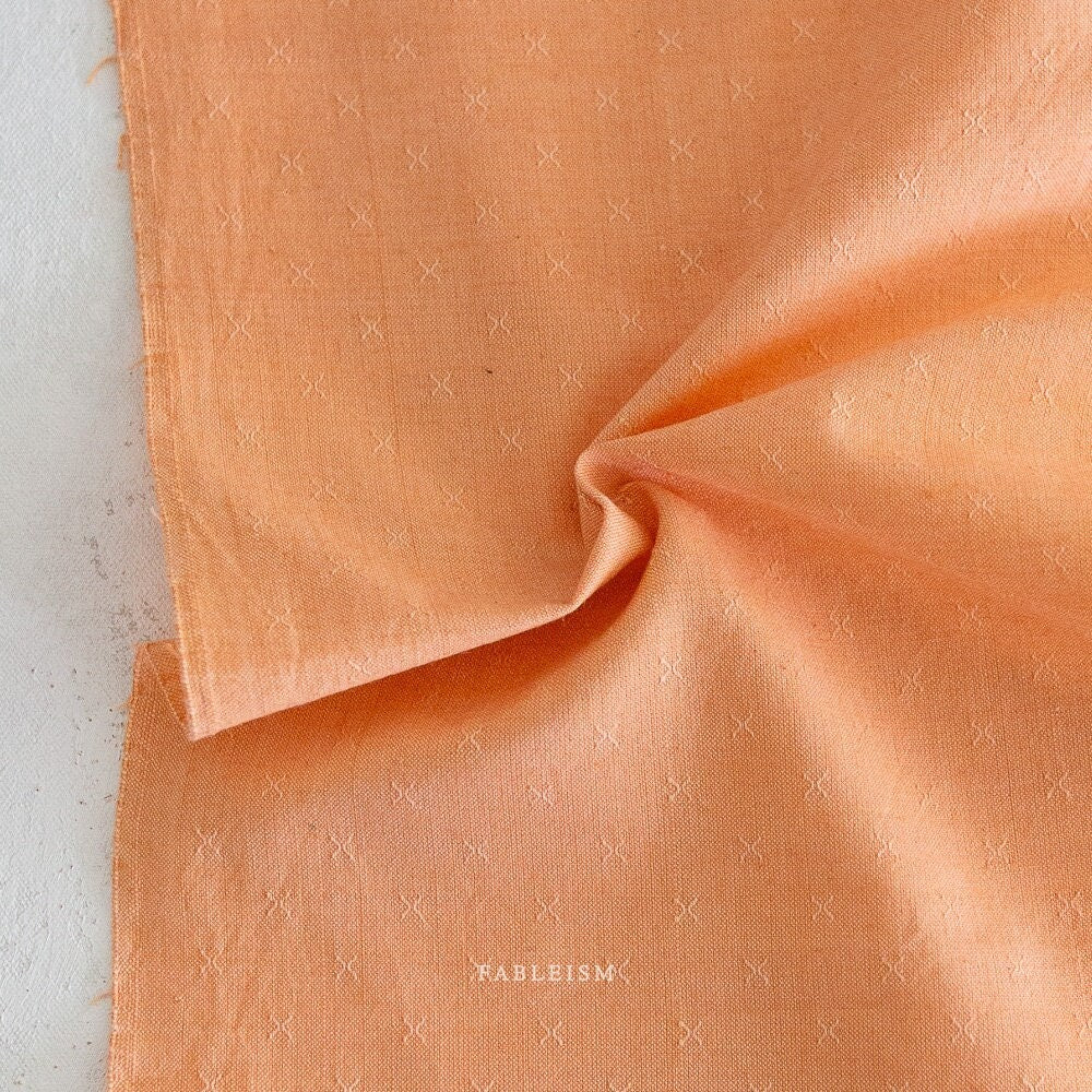Marmalade FSW-094-MARMALADE | Sprout Woven by Fableism Supply Co. | Continuous Yardage | Fat Quarter | Cotton Yarn Dyed Wovens