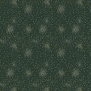 Clusters Evergreen Metallic CS107-EV16M | Cotton + Steel Basics | Blender Fabric | Continuous Yardage | Fat Quarter