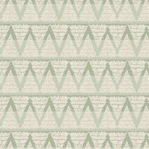 Tree Hunt Hemlock Metallic AC603-HE1M | Tinsel On The Trail by Ash Cascade | Cotton + Steel | Continuous Yardage | Christmas Fabric