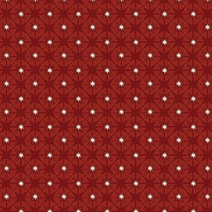 Starlight Cranberry Metallic AC604-CR2M | Tinsel On The Trail by Ash Cascade | Cotton + Steel | Continuous Yardage | Christmas Fabric
