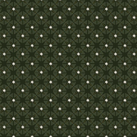 Starlight Hunter Metallic AC604-HU1M | Tinsel On The Trail by Ash Cascade | Cotton + Steel | Continuous Yardage | Christmas Fabric
