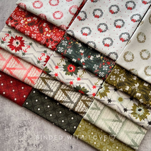 Tinsel on The Trail Full Collection by Ash Cascade | 15 Prints | Cotton + Steel | Precut Bundle | Christmas Fabrics | BUNDLE-229