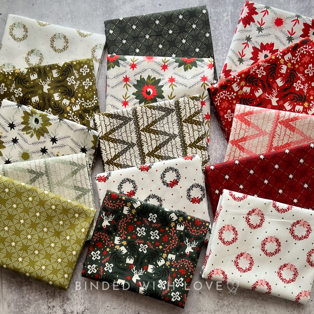 Tinsel on The Trail Full Collection by Ash Cascade | 15 Prints | Cotton + Steel | Precut Bundle | Christmas Fabrics | BUNDLE-229