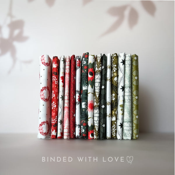 Tinsel on The Trail Full Collection by Ash Cascade | 15 Prints | Cotton + Steel | Precut Bundle | Christmas Fabrics | BUNDLE-229