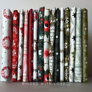 Tinsel on The Trail Full Collection by Ash Cascade | 15 Prints | Cotton + Steel | Precut Bundle | Christmas Fabrics | BUNDLE-229