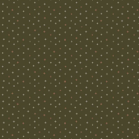 Be Positive Moss CS108-MO14 | Cotton + Steel Basics | Blender Fabric | Continuous Yardage | Fat Quarter