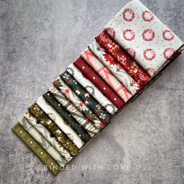 Tinsel on The Trail Full Collection by Ash Cascade | 15 Prints | Cotton + Steel | Precut Bundle | Christmas Fabrics | BUNDLE-229