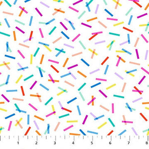 Confetti White Multi 92025-10 | Dovetail by Ghazal Razavi | Figo Fabrics | Continuous Yardage | Fat Quarter | Quilting Fabric | Low Volume