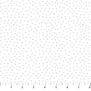Dashes White Gray 92039-10 | Dovetail by Ghazal Razavi | Figo Fabrics | Continuous Yardage | Fat Quarter | Quilting Fabric | Low Volume