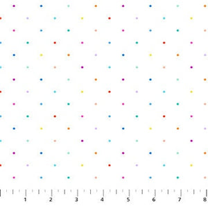 Ditsy Dots White Multi 92026-10 | Dovetail by Ghazal Razavi