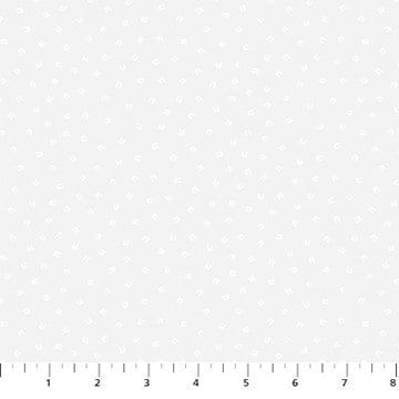 Magnets White Pigment 92034-10 | Dovetail by Ghazal Razavi | Figo Fabrics | Continuous Yardage | Fat Quarter | Quilting Fabric | Low Volume