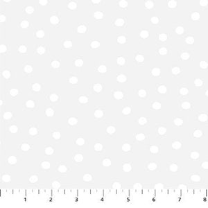 Snow Ball White Pigment 92030-10 | Dovetail by Ghazal Razavi | Figo Fabrics | Yardage | Fat Quarter | Quilting Fabric | Low Volume