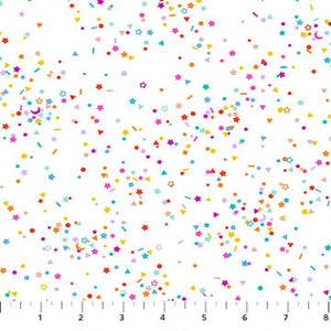 Sprinkles White Multi 92028-10 | Dovetail by Ghazal Razavi | Figo Fabrics | Yardage | Fat Quarter | Quilting Fabric | Low Volume