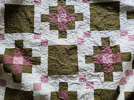 Meadow Patch Throw Quilt Kit | Pattern and Kit Designed by Thai Charm | Pattern NOT INCLUDED | Modern Quilt Kit | 62.5in x 75in