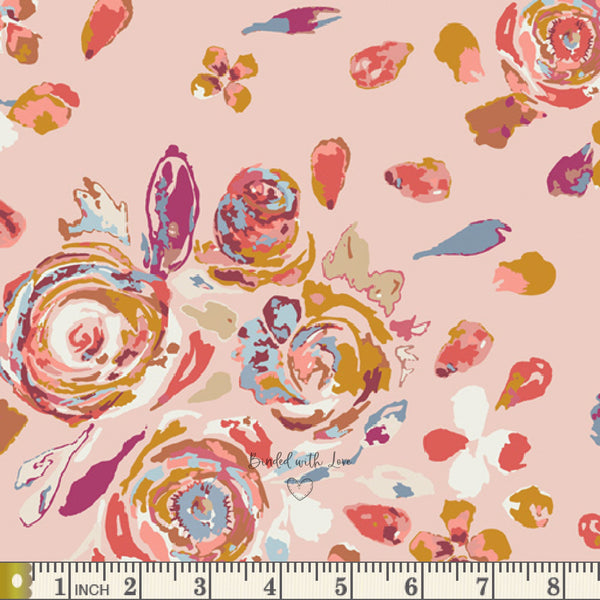 Swifting Flora Rosewood FUS-RW-1900 | Sharon Holland | Rosewood Fusion by Art Gallery Fabrics | Continuous Yardage | Fat Quarter